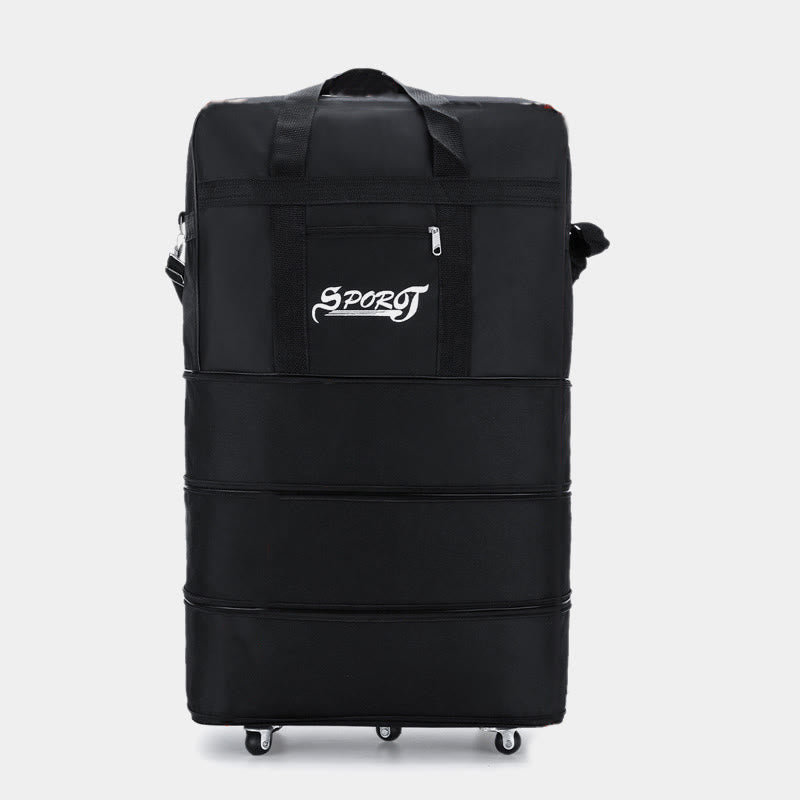 Borsa a tracolla multifunzionale con ruote e grande capacità per i viaggi – Borsa a tracolla versatile in nylon