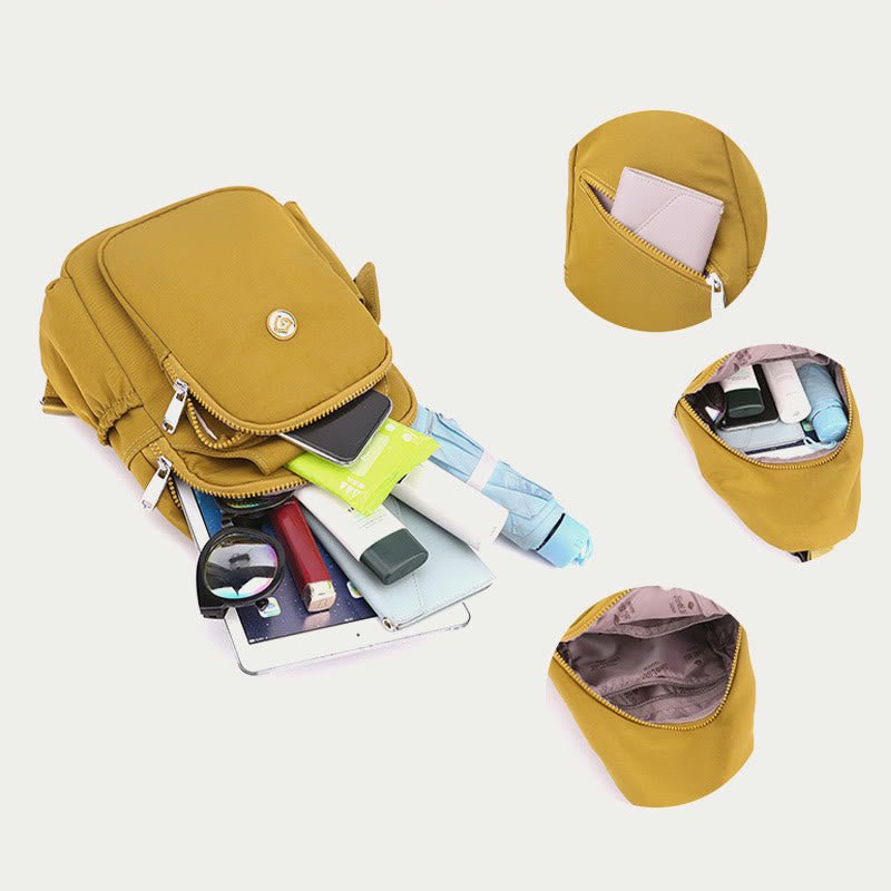 Multifunctional Sling Backpack for Women – Waterproof Nylon Crossbody Bag with Adjustable Strap for Daily Use - VOTVO