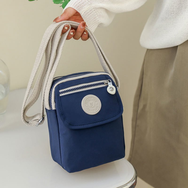 Mini Crossbody Bag – Waterproof Nylon Simple Solid Color Shopping Bag - VOTVO