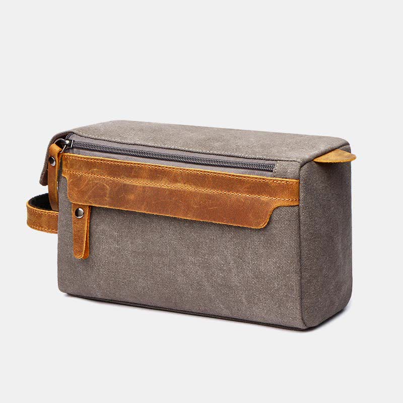 Borsa per il trucco in tela retrò – Borsa da viaggio per donne e uomini