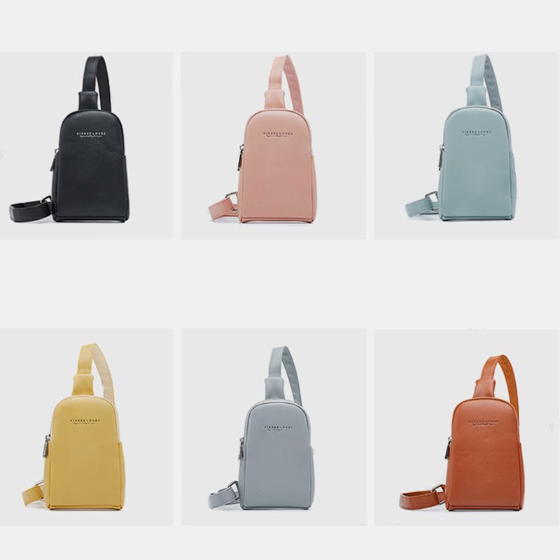 Lightweight Casual Sling Bag for Women – PU Leather Small Crossbody Backpack - VOTVO