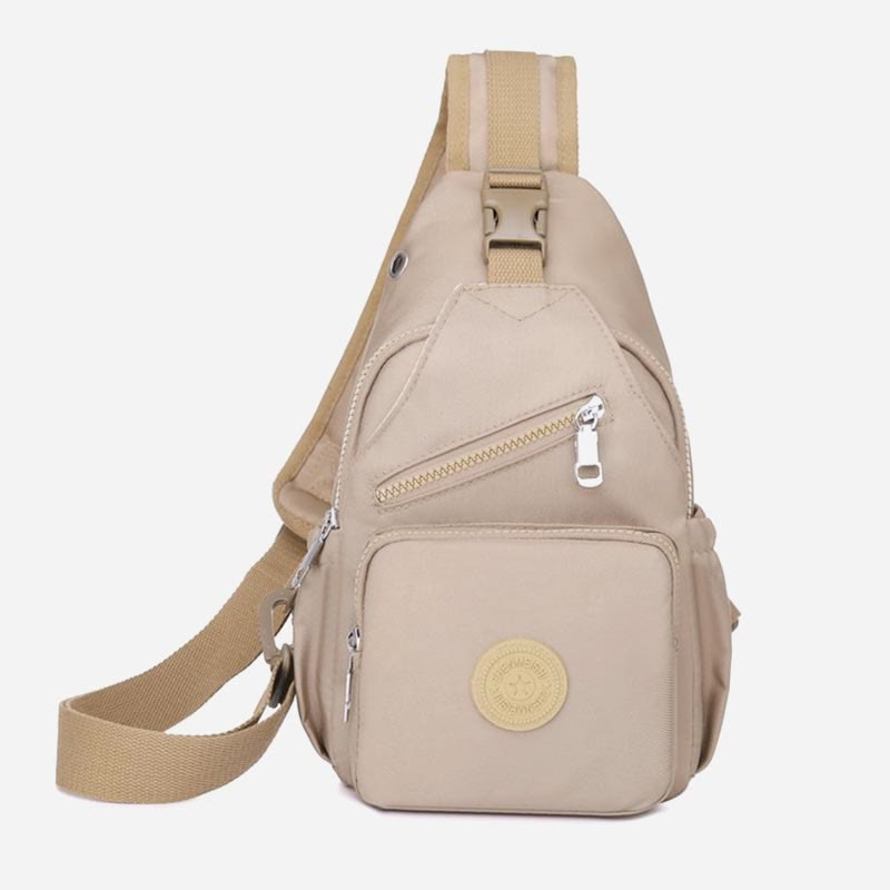 Sling Bag for Women | Multi-Pocket Waterproof Canvas Daily Shopping Backpack