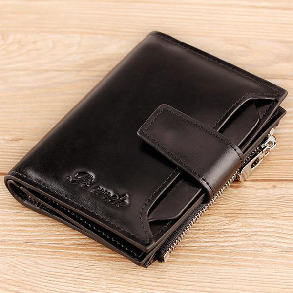 RFID Large Capacity Genuine Leather Multi - Card Wallet – Secure, Stylish, and Practical - VOTVO