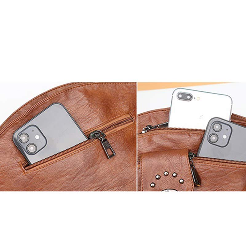 Retro Faux Leather Crossbody Bag for Women – Small Shoulder Purse for Daily Use - VOTVO
