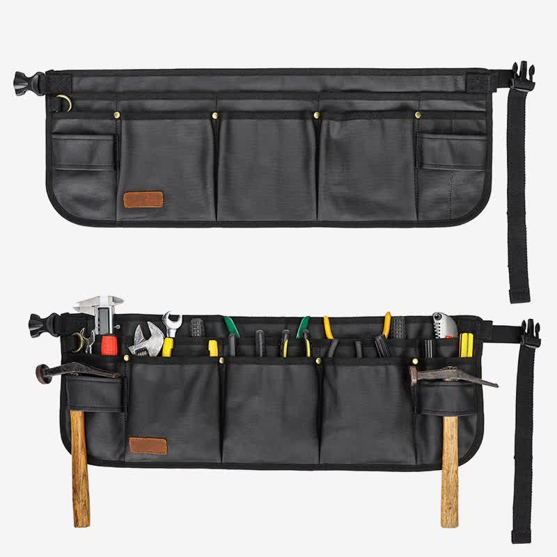Multi-Slot Tool Belt Pouch – Waterproof Canvas Waist Bag for Tool Organization