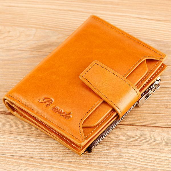 RFID Large Capacity Genuine Leather Multi - Card Wallet – Secure, Stylish, and Practical - VOTVO