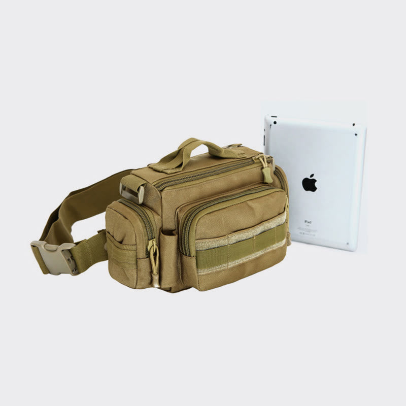 Multi-Purpose Outdoor Waist Bag for Men – Large Crossbody Shoulder Bag for Riding and Daily Use