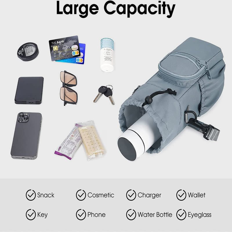 Water Bottle Carrying Case for Outing Sports – Crossbody Canvas Bag - VOTVO