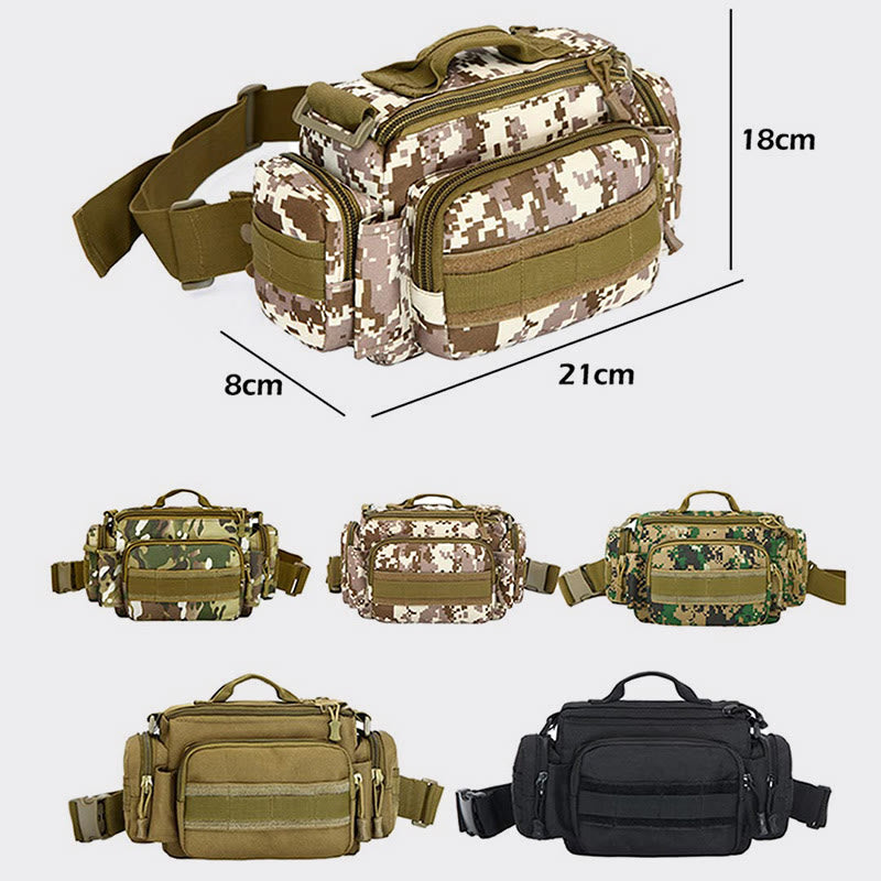 Multi-Purpose Outdoor Waist Bag for Men – Large Crossbody Shoulder Bag for Riding and Daily Use