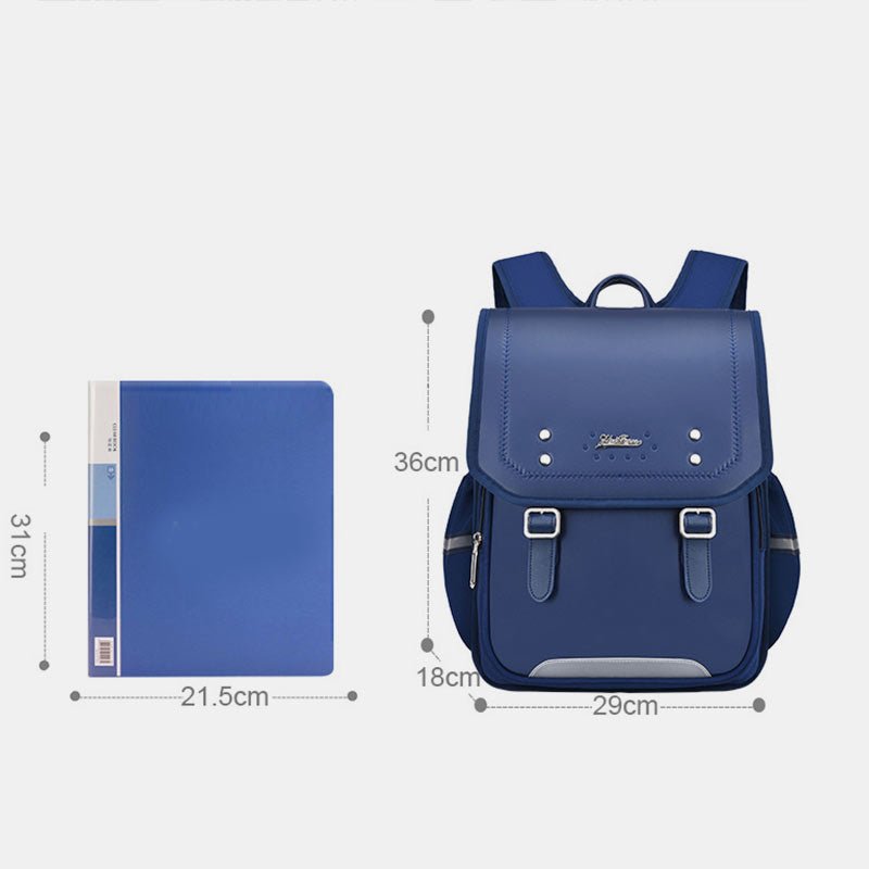 Reflective Girls & Boys School Backpack – Waterproof Faux Leather Kids Bookbag - VOTVO