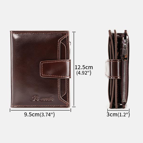 RFID Large Capacity Genuine Leather Multi - Card Wallet – Secure, Stylish, and Practical - VOTVO