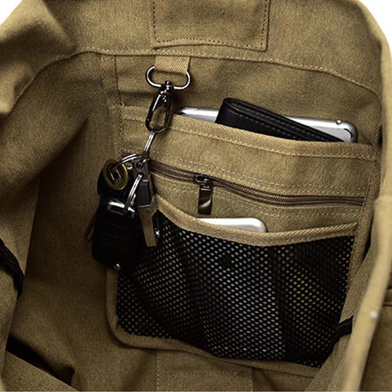 Men’s Large Capacity Canvas Backpack for Sports & Travel - VOTVO