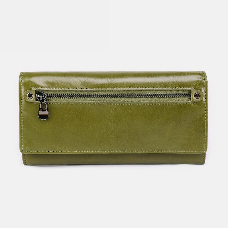 Genuine Leather RFID Vintage Wallet for Women