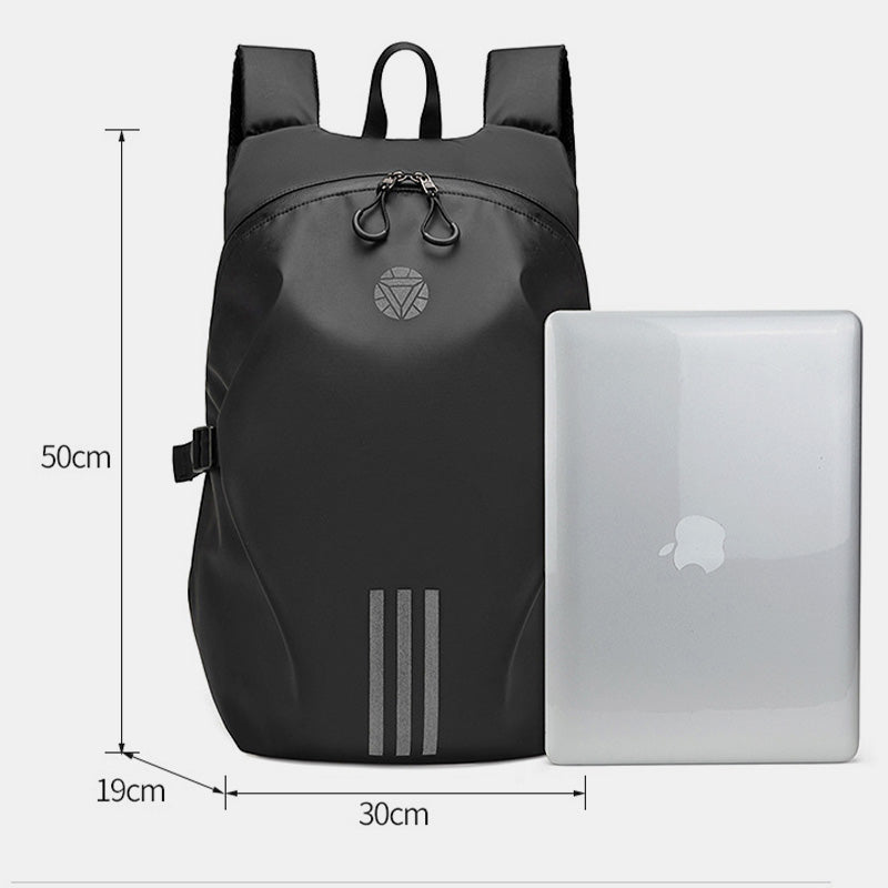 Large Capacity Waterproof Motorcycle Helmet Backpack – Reflective Riding Gear for Men