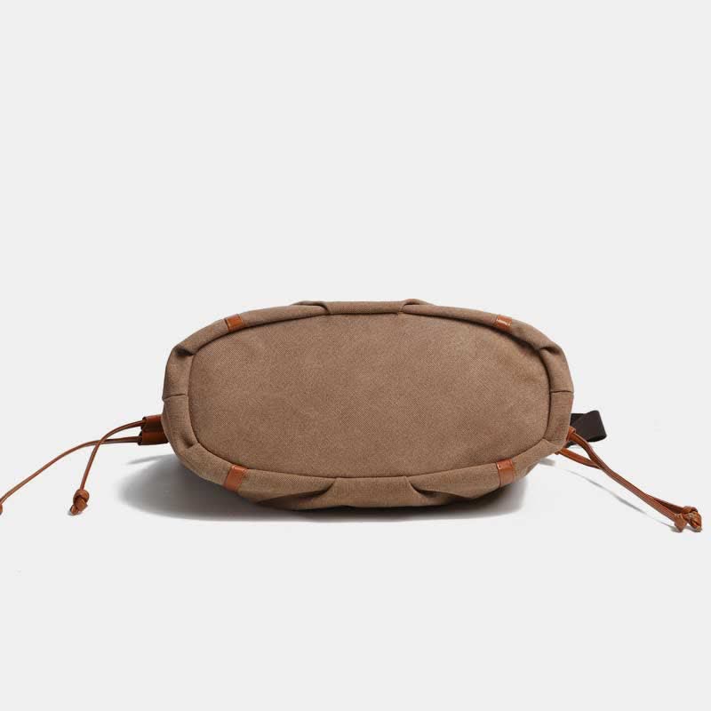 Vintage Casual Hobo Bag – Spacious Canvas Shoulder Tote for Daily Use & Travel