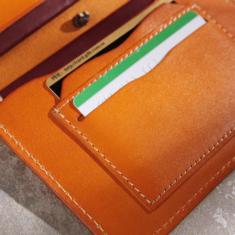 Real Leather Multifunctional Vintage Passport Holder & Card Case