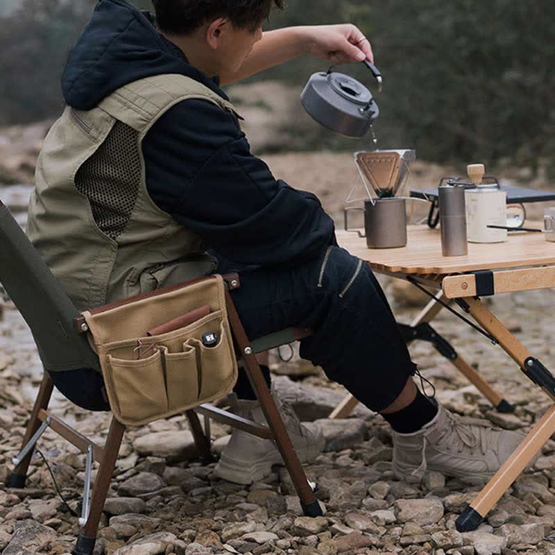 Outdoor Camping Chair Armrest Hanging Side Bag – Multifunctional Storage Bag for Travel, Sports & More