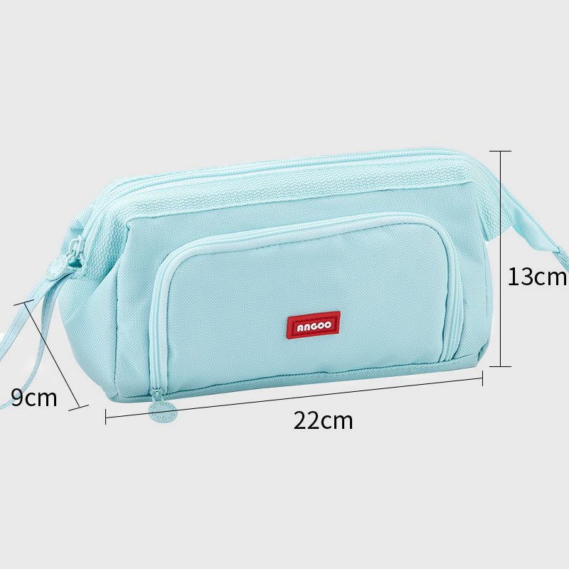 Multifunctional Double Layer Large Capacity Pencil Case for Study & Organization - VOTVO