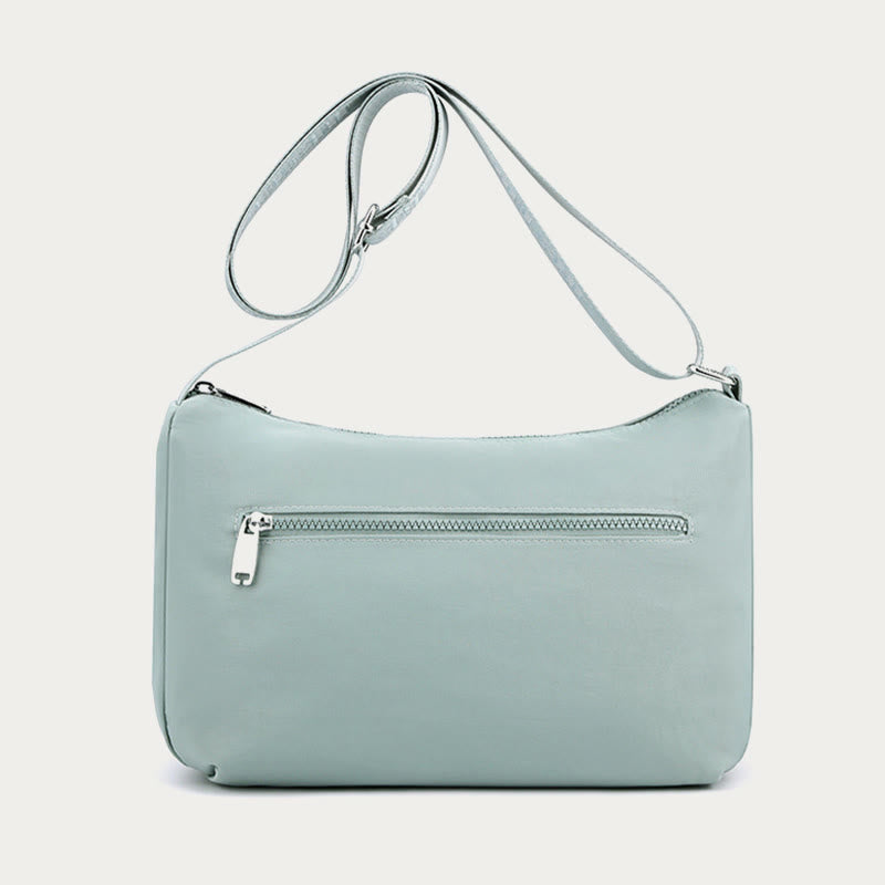 Solid Nylon Crossbody Bag for School & Travel – Simple & Stylish Purse