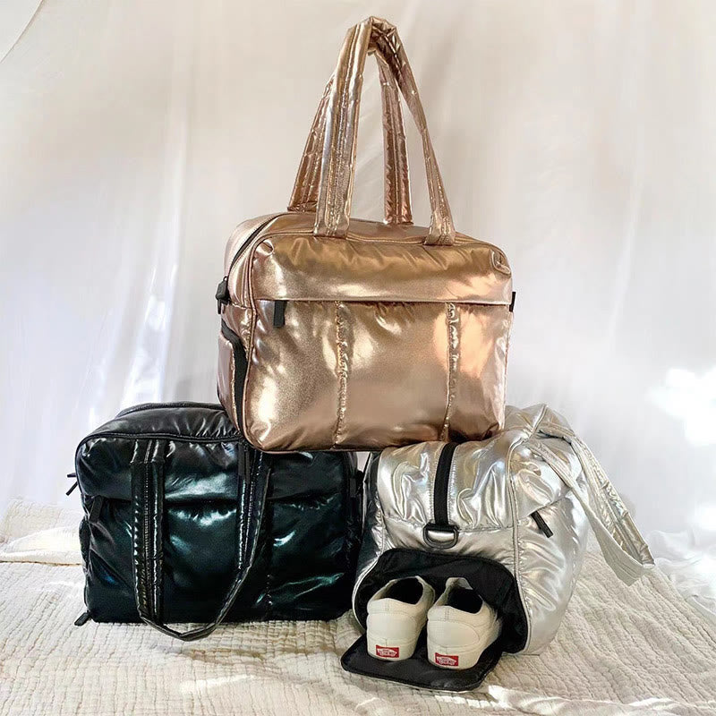 Large Capacity Duffel Bag for Women – Travel Polyester Storage Bag
