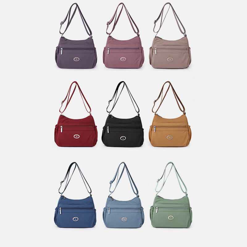 Multiple Color Crossbody Purse for Women - Large Nylon Commuter Bag - VOTVO