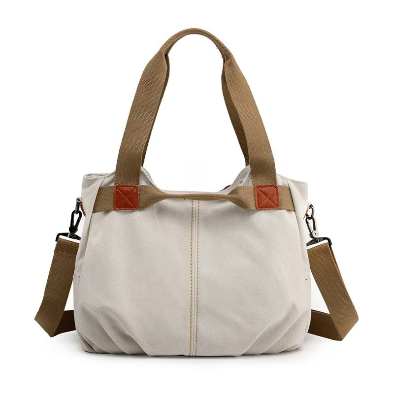 Large Capacity Canvas Messenger Bag – Stylish Shoulder Bag for Daily Use