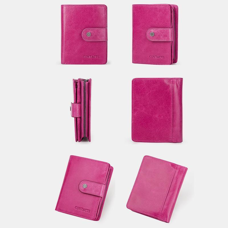 Portafoglio multi-carta in vera pelle con protezione RFID