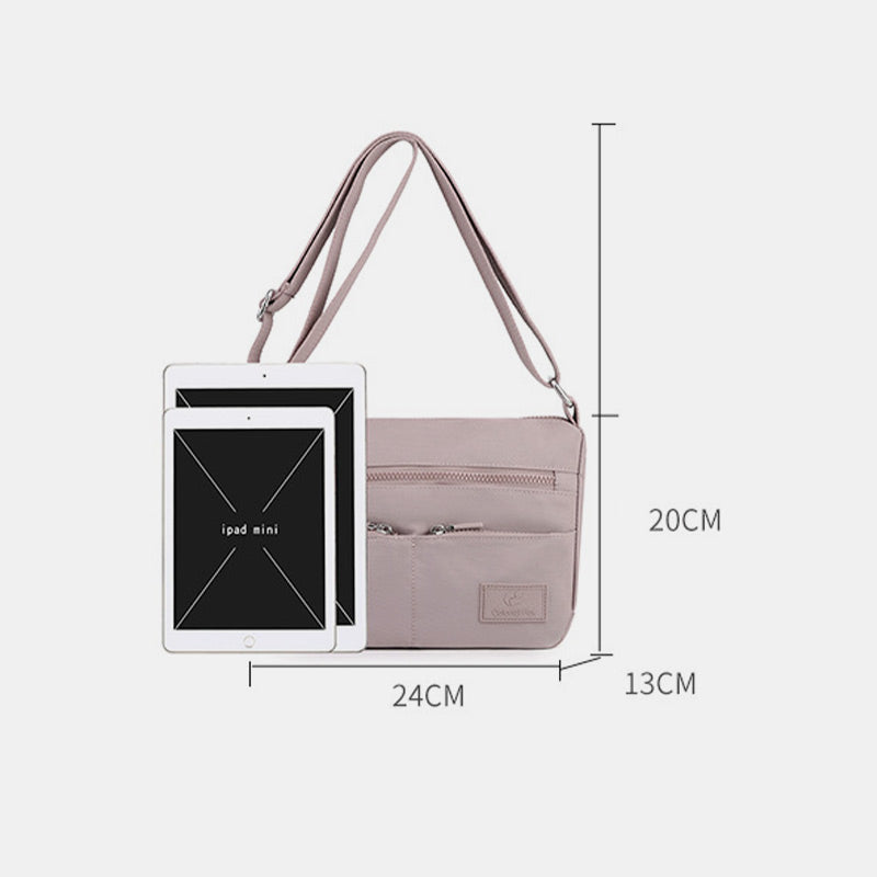 Multi-Pocket Lightweight Waterproof Casual Crossbody Bag for Women