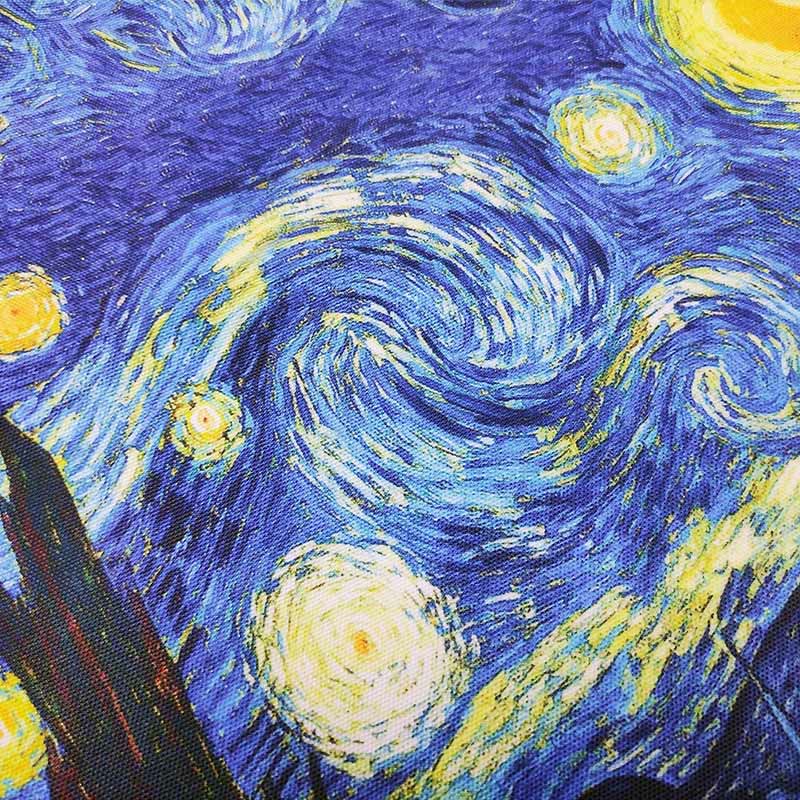 Handbag for Women - Starry Sky Oil Painting Canvas Beach Shoulder Bag