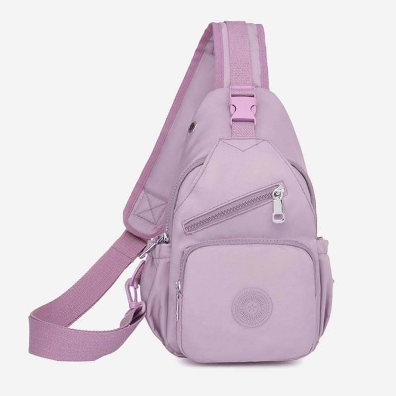 Sling Bag for Women | Multi-Pocket Waterproof Canvas Daily Shopping Backpack