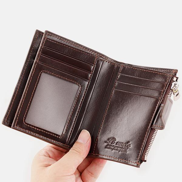 RFID Large Capacity Genuine Leather Multi - Card Wallet – Secure, Stylish, and Practical - VOTVO