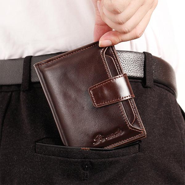 RFID Large Capacity Genuine Leather Multi - Card Wallet – Secure, Stylish, and Practical - VOTVO