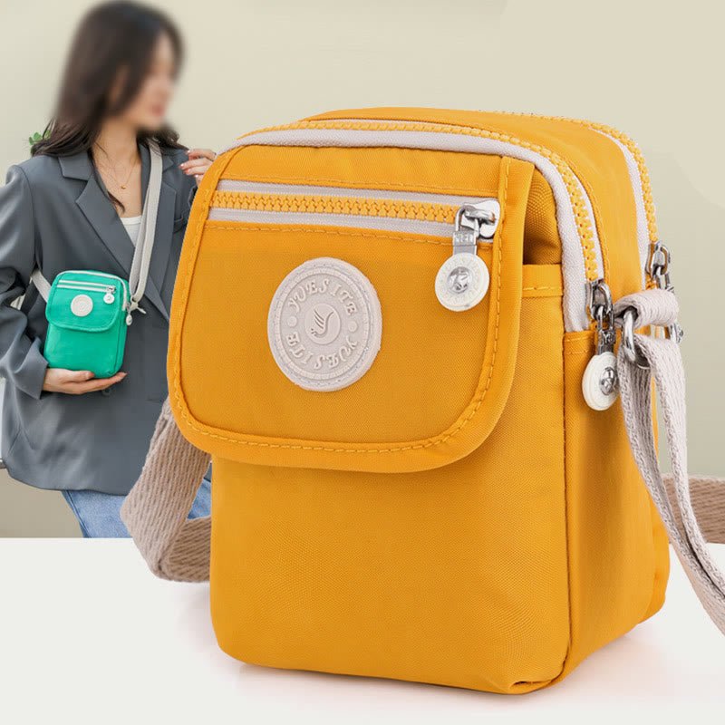 Mini Crossbody Bag – Waterproof Nylon Simple Solid Color Shopping Bag - VOTVO
