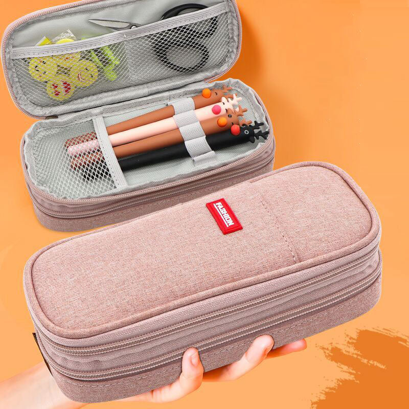 Large Capacity Pencil Case for School Students | Adult Pencil Pouch Office Organizer