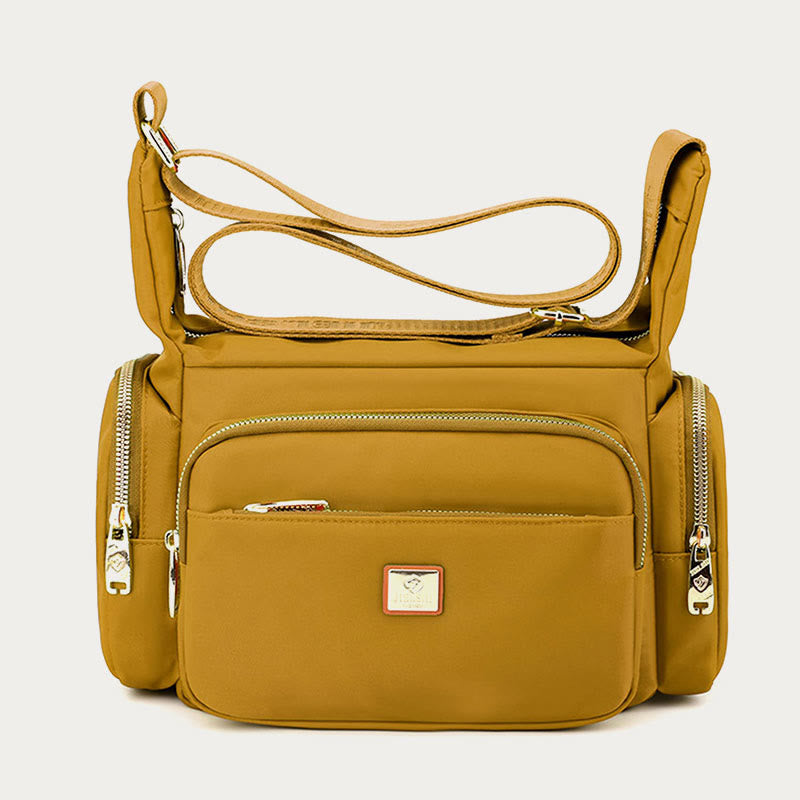 Borsa a tracolla in nylon per donna - Uso quotidiano, tasche multiple, tracolla regolabile