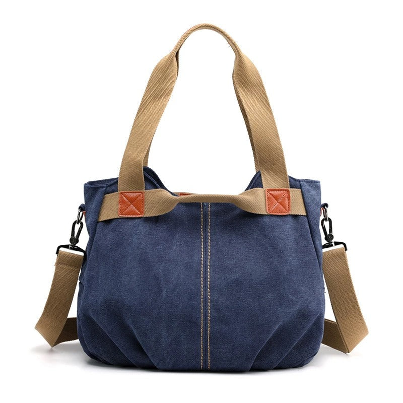 Large Capacity Canvas Messenger Bag – Stylish Shoulder Bag for Daily Use