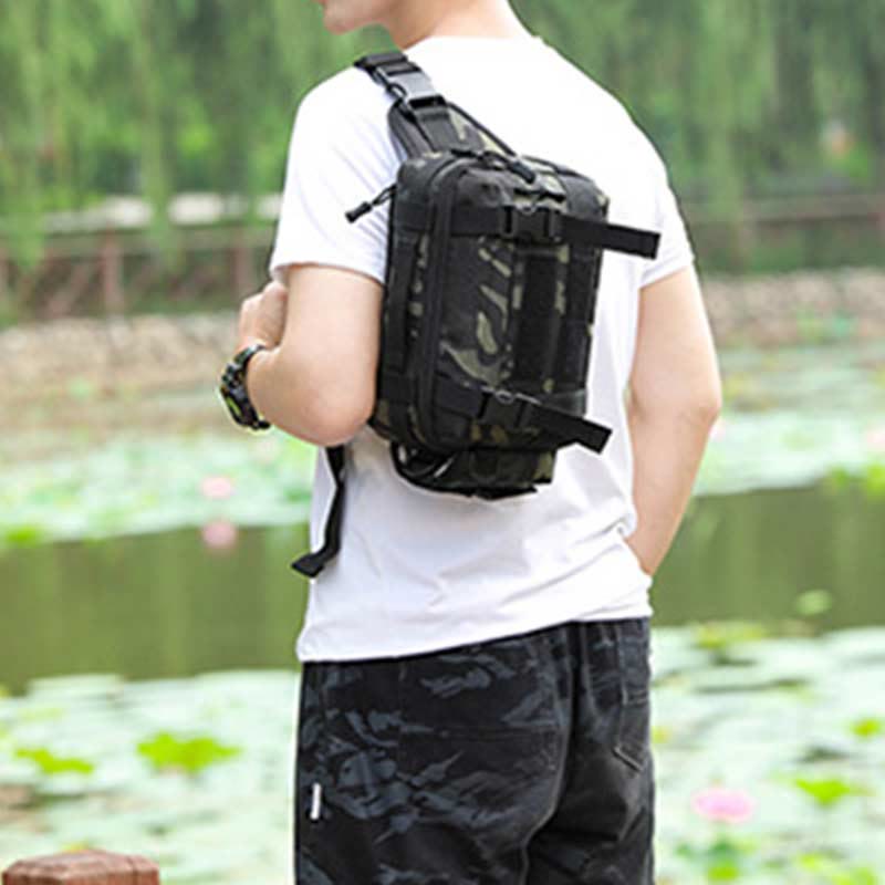 Large Camo Tactical Bag for Sports | Nylon Crossbody Bag Waist Bag