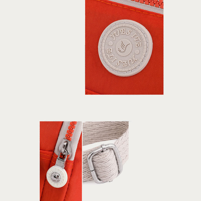Mini Crossbody Bag – Waterproof Nylon Simple Solid Color Shopping Bag