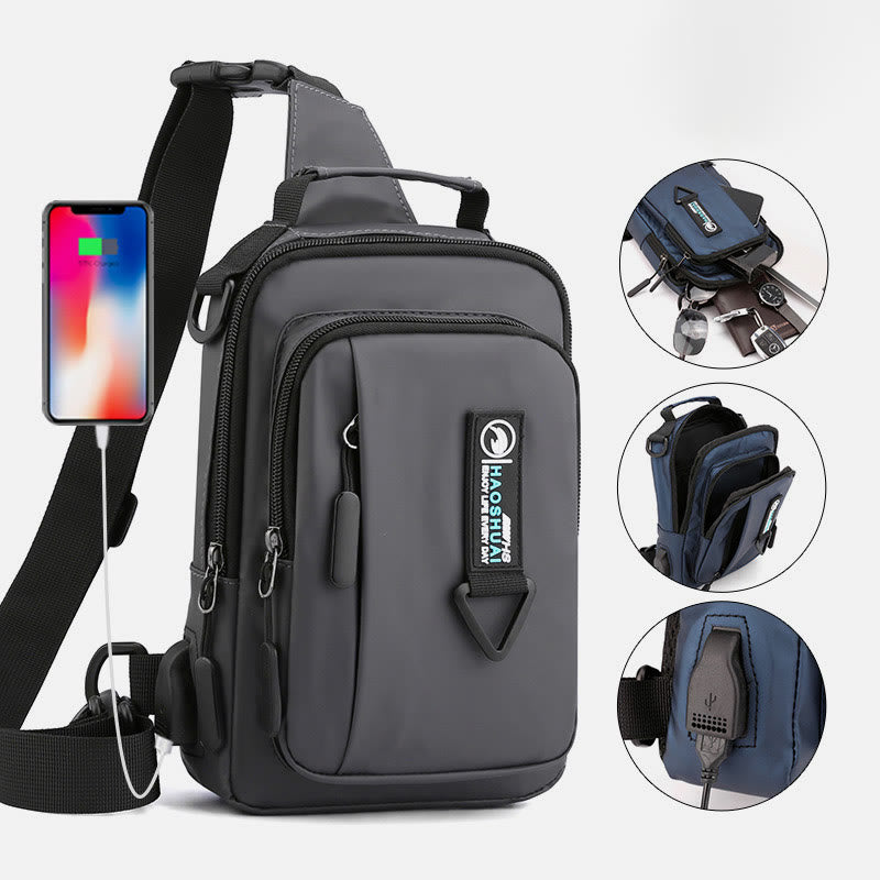 Practical Crossbody Sling Bag for Men – Waterproof Travel Satchel Purse