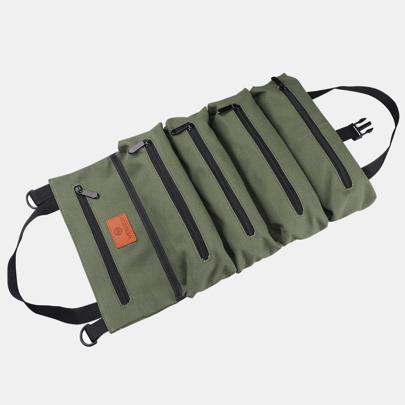 Tool Roll Bag Organizer – Heavy Duty Tool Handbag with 5 Tool Pouches - VOTVO