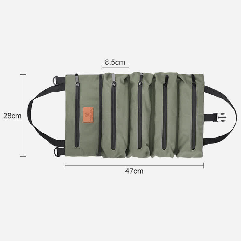 Tool Roll Bag Organizer – Heavy Duty Tool Handbag with 5 Tool Pouches - VOTVO