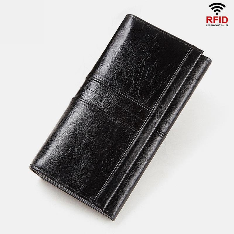 RFID Blocking Anti-theft Genuine Leather Wallet | Stylish & Secure