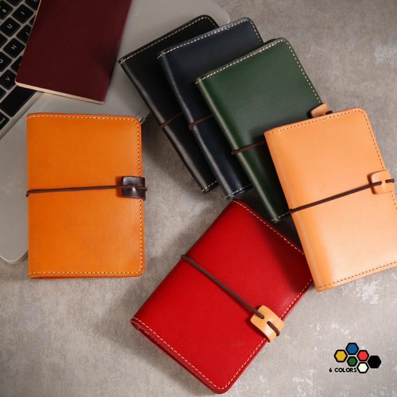 Real Leather Multifunctional Vintage Passport Holder & Card Case