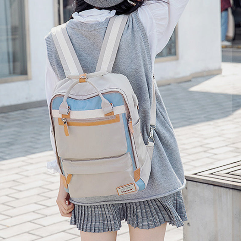 Multifunctional Large-Capacity British College Backpack with USB Charging Port