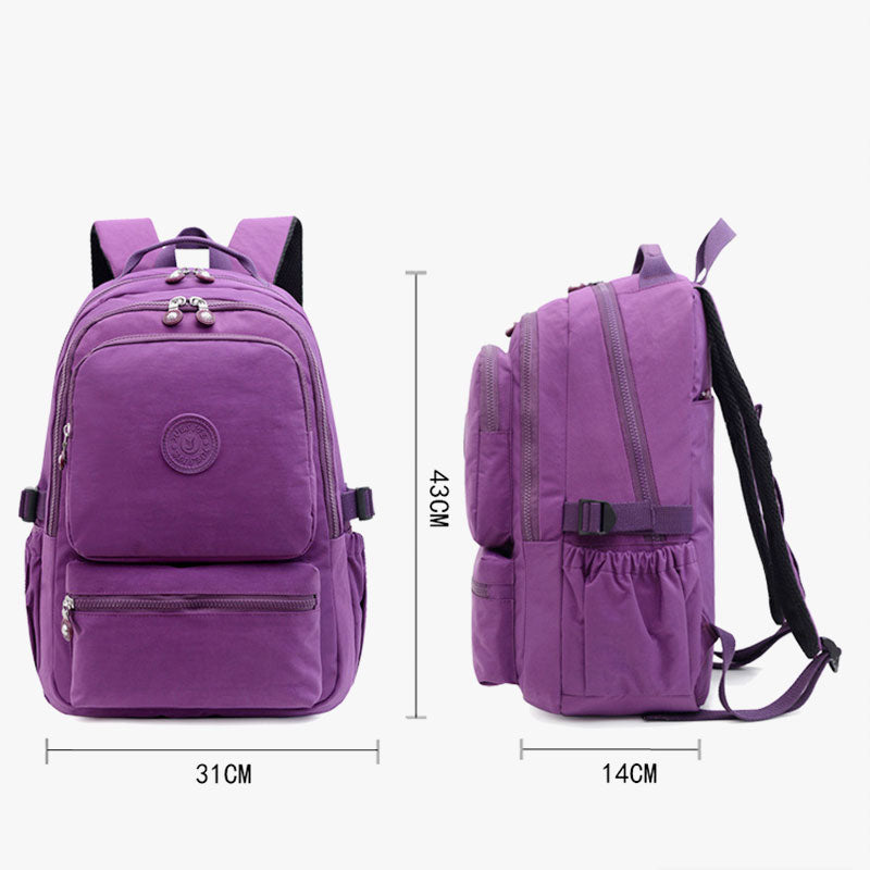 Lightweight Waterproof Backpack – Large Capacity Multi-Pocket Casual Daypack