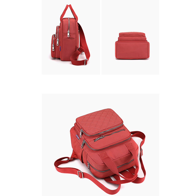 Quilted Backpack Stylish Shoulder Bag for Women Traval Casual Purses