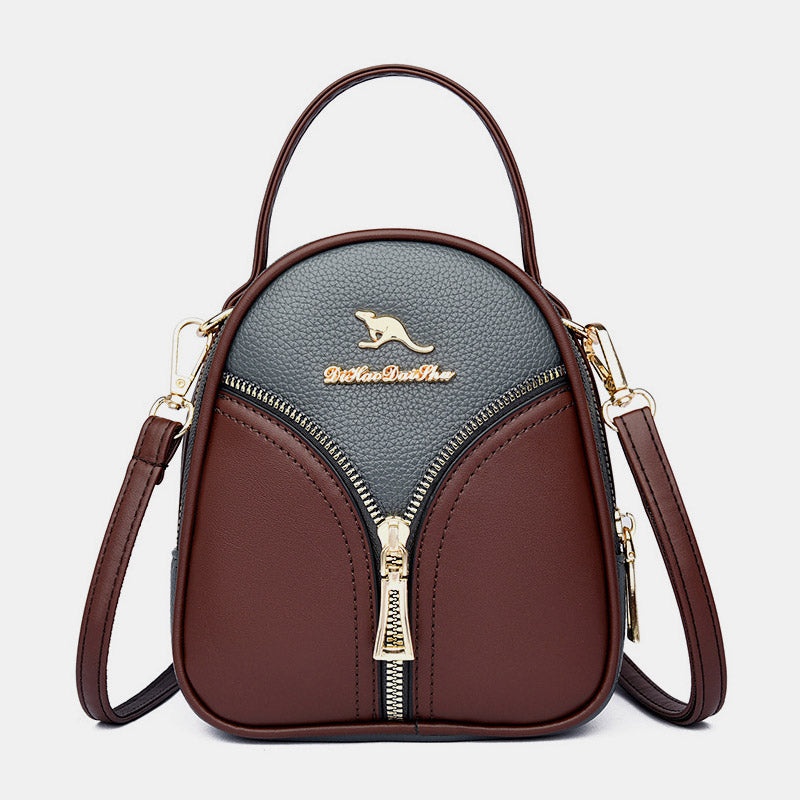 Kleine Crossbody-Handytasche für Damen – Schulterhandtasche aus PU-Leder
