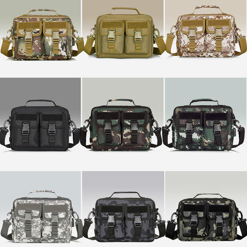 USB Charging Waterproof Large-Capacity Outdoor Messenger Bag – Nylon Crossbody Bag for Sports & Daily Use