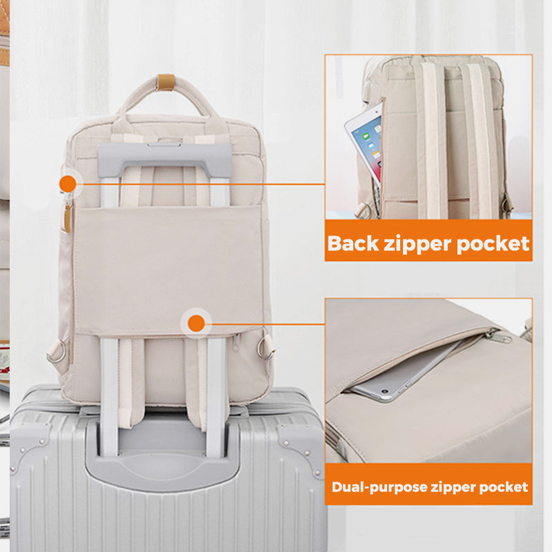Multifunctional Large-Capacity British College Backpack with USB Charging Port