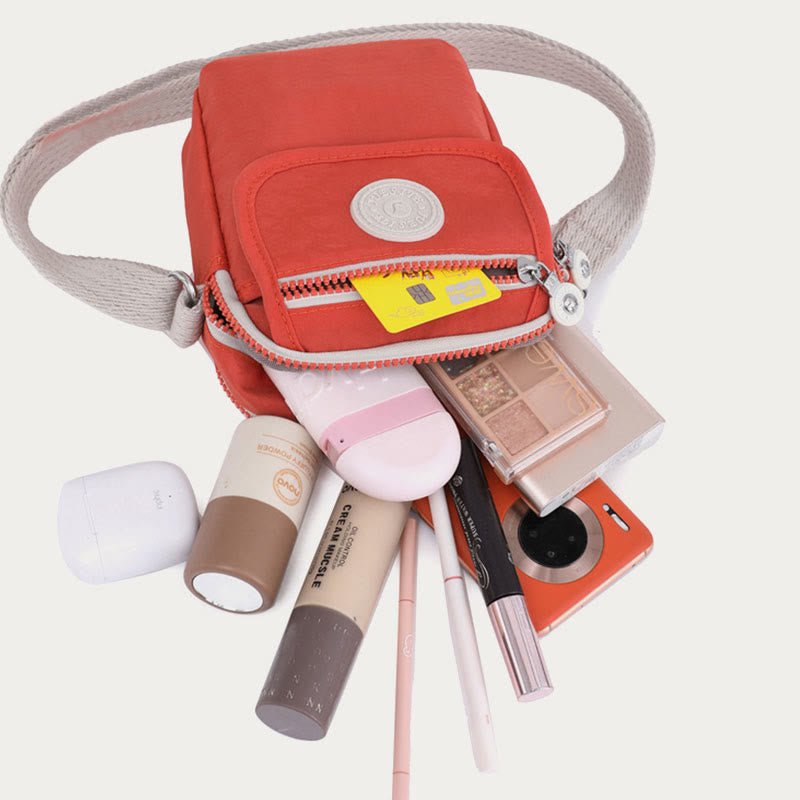 Mini Crossbody Bag – Waterproof Nylon Simple Solid Color Shopping Bag - VOTVO